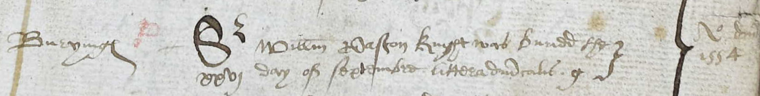 Burial of William Paston at Paston