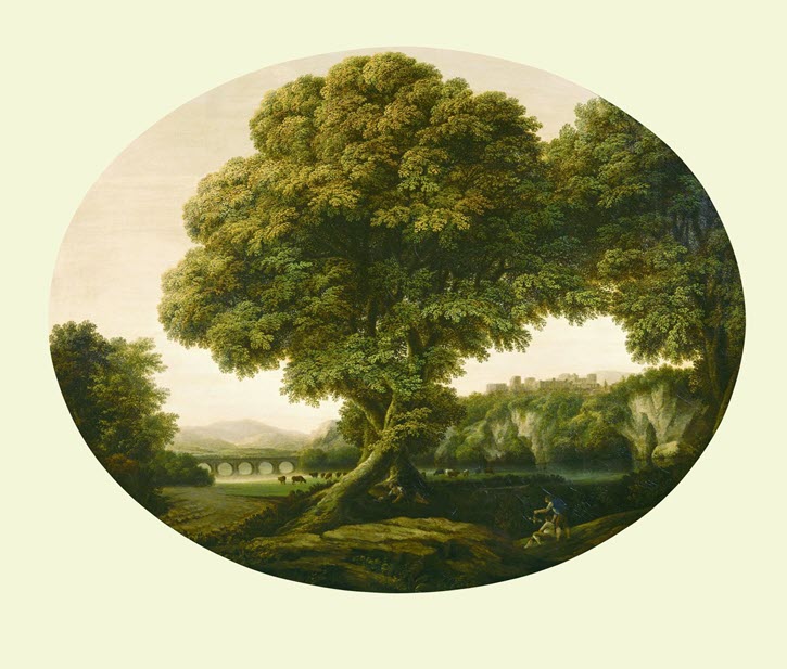 Figure 3: Landscape with Large Tree (1780) from the Royal Collection