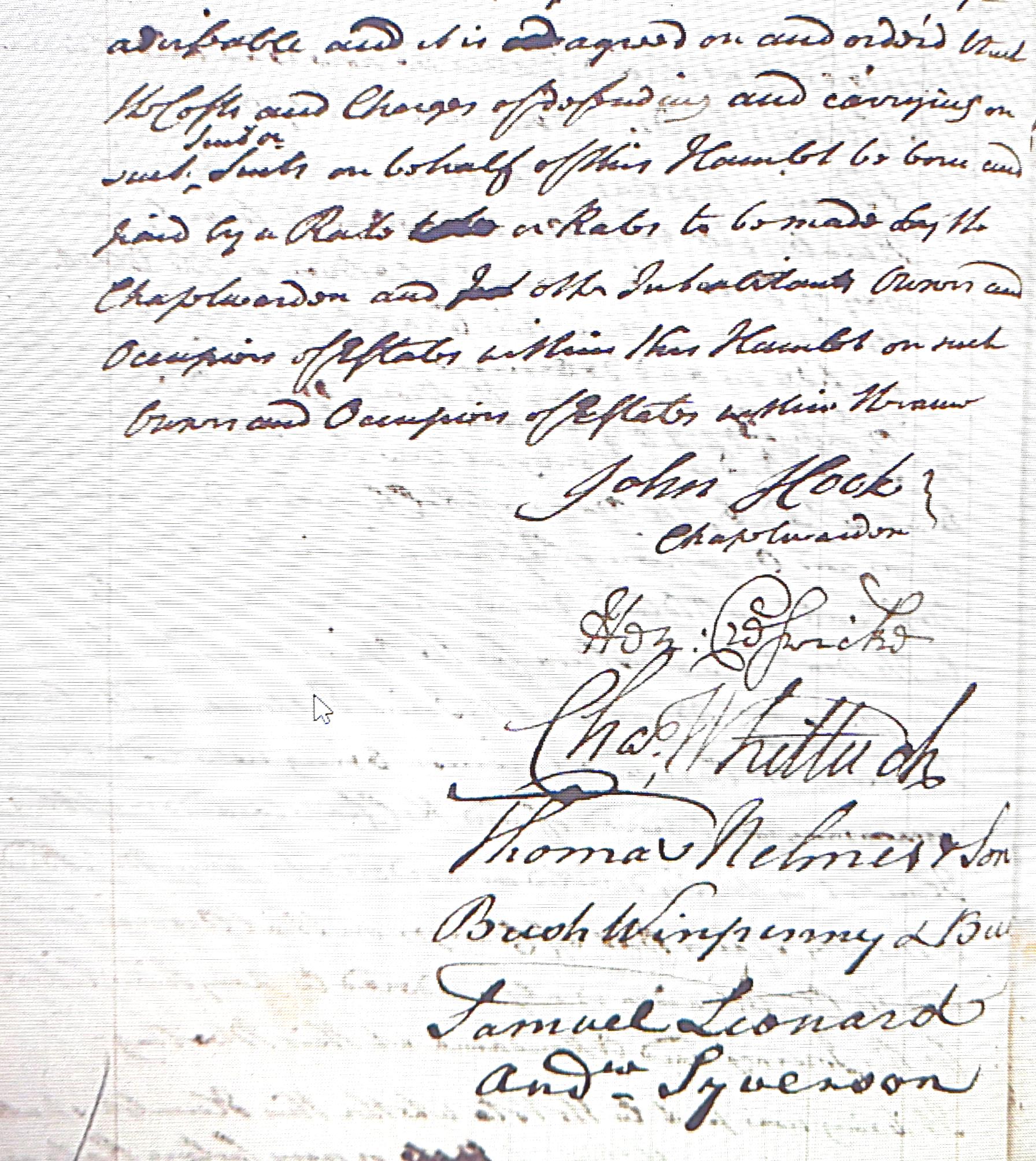 Figure 4: Extract from the Churchwarden’s Accounts for Hanham Abbots - 1782